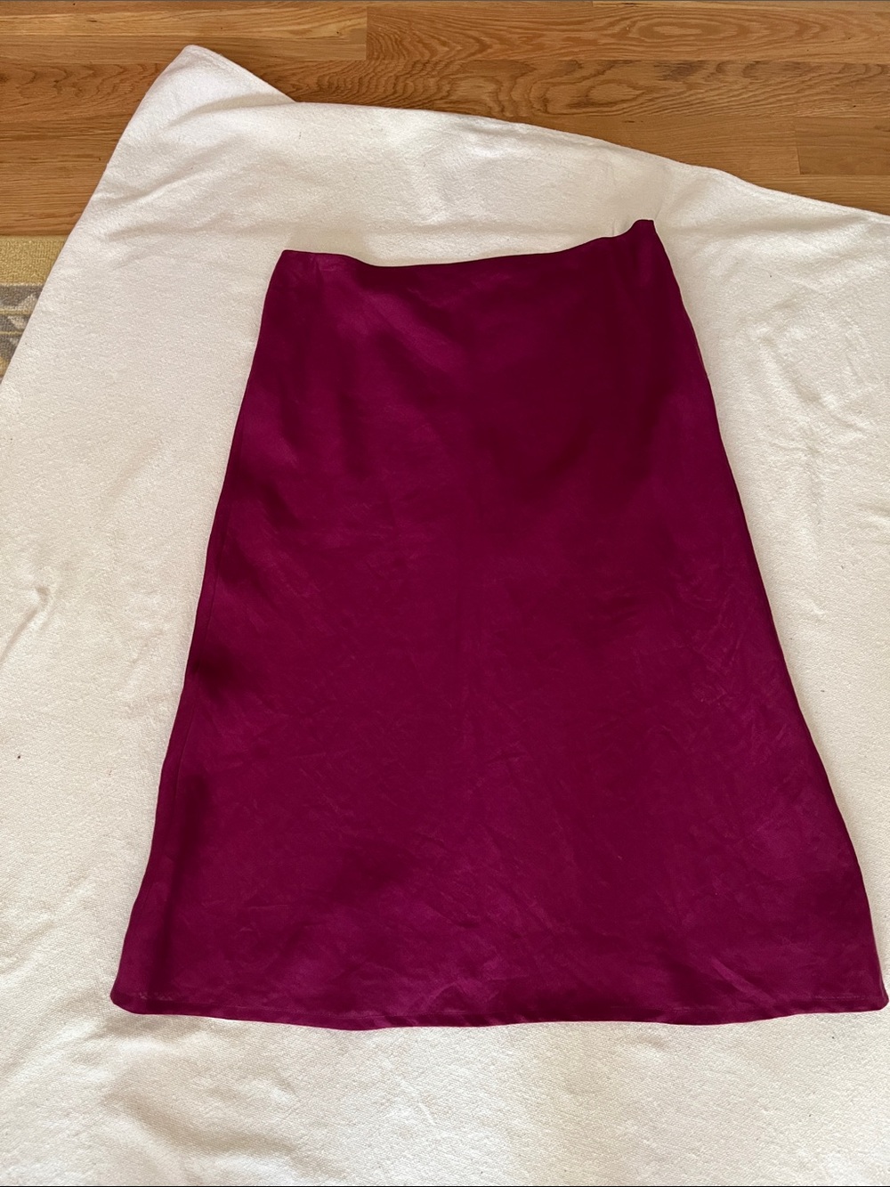Brooks Brothers Deep Magenta A-Line Midi Skirt